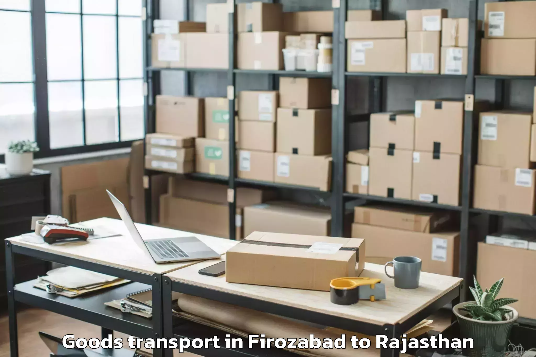 Easy Firozabad to Alwar Goods Transport Booking